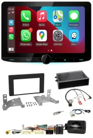 Kenwood Lenkrad USB DAB Bluetooth Autoradio für Toyota Aygo AB7 ab 2022 schwarz