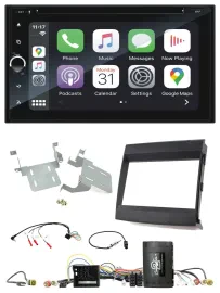 Blaupunkt 2DIN Bluetooth DAB USB DVD Lenkrad Autoradio für Porsche Cayenne 11-16