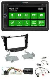 Blaupunkt Bluetooth 2DIN Lenkrad DAB USB TMC Navigation für Hyundai i30 2012-201