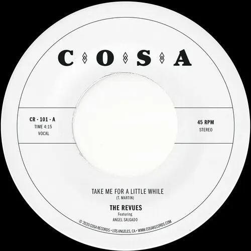 Виниловая пластинка Revues - Take Me For A Little While [New 7" Vinyl] Colored Vinyl, Extended Play,