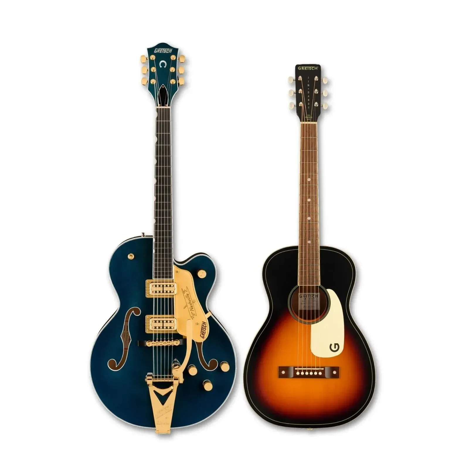 Электрогитара Gretsch Nashville Hollow Body, синий (набор, 2 шт.)