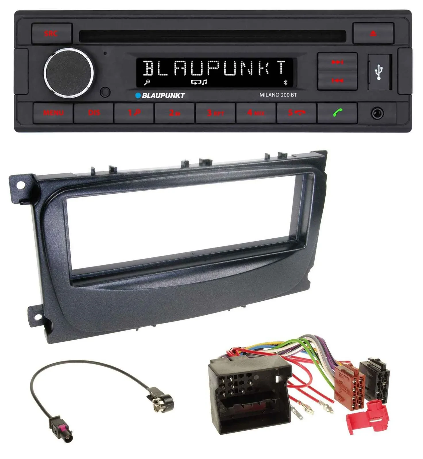 Blaupunkt MP3 USB CD Bluetooth AUX Autoradio für Ford Focus C-Max Galaxy ab 2007