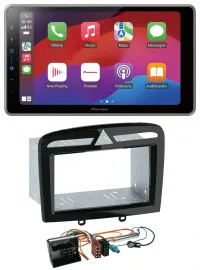 Pioneer MP3 USB DAB Bluetooth 2DIN Autoradio für Peugeot 308 SW CC 09-14 schwarz