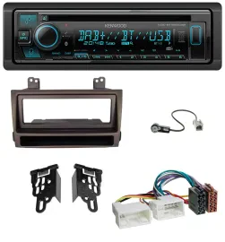 Автомагнитола Kenwood Bluetooth DAB CD MP3 USB для Hyundai Sonata (с 2009), темно-коричневый