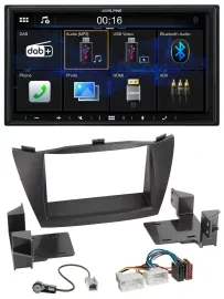 Alpine Bluetooth 2DIN MP3 DAB USB Autoradio für Hyundai ix35 (2010-2013)