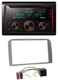 Pioneer 2DIN DAB MP3 Bluetooth USB CD Autoradio für Alfa Romeo 147 GT 00-10 silb