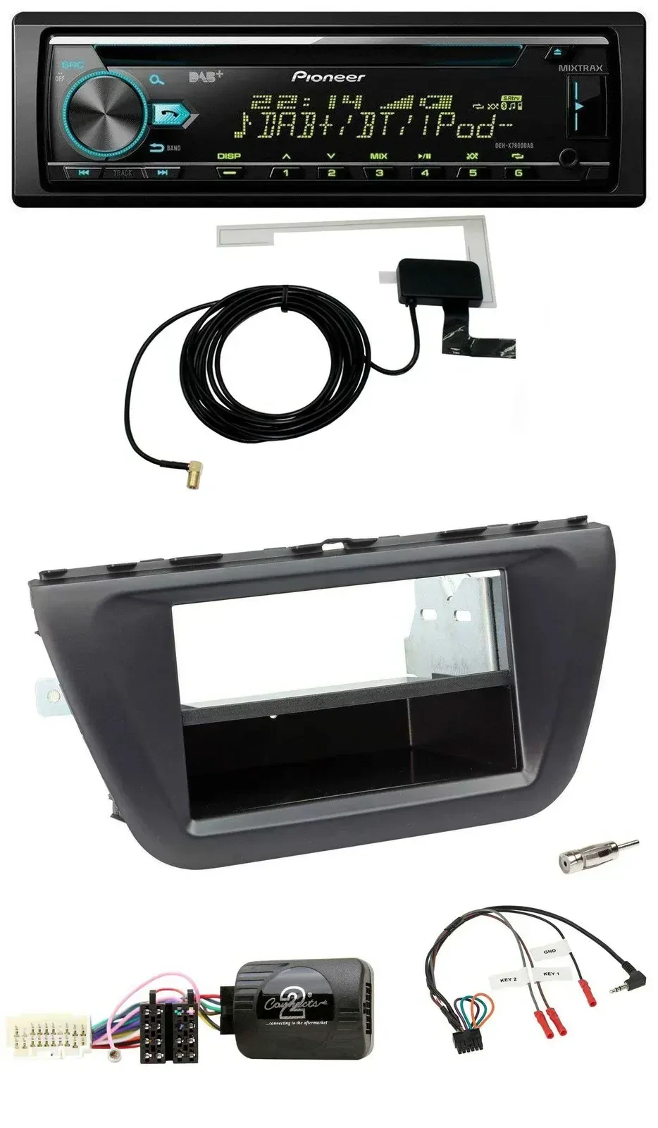 Автомагнитола Pioneer CD, MP3, USB, DAB для Suzuki SX4 (с 2013)