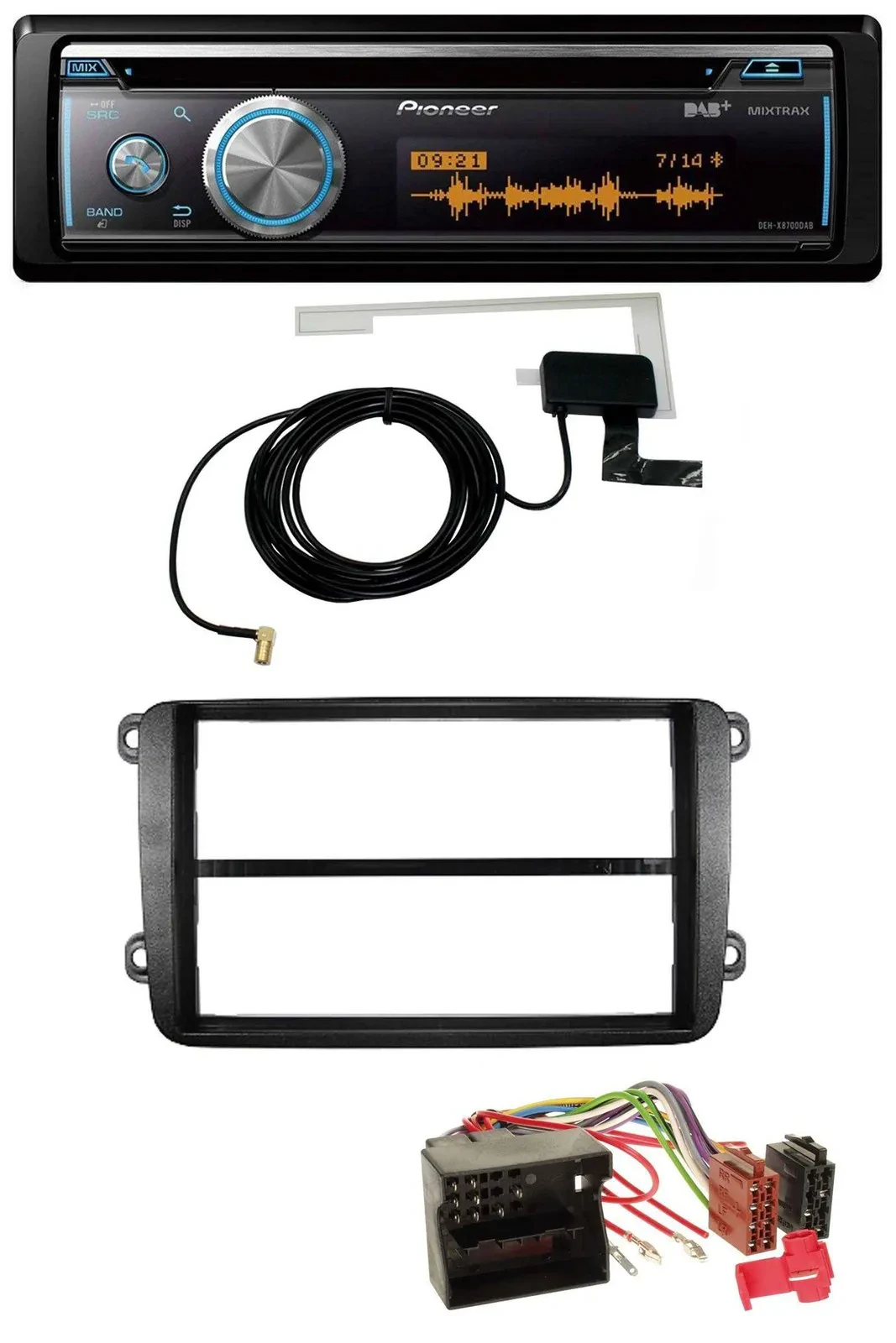 Pioneer Bluetooth DAB MP3 USB CD Autoradio für VW Golf V VI Touran Passat 3C Cad