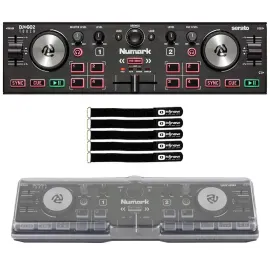 DJ-контроллер с джогом Numark DJ2GO2 Black с аксессуарами