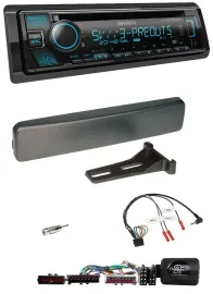 Kenwood Bluetooth USB CD Lenkrad DAB Autoradio für Ford Mondeo Focus anthrazit