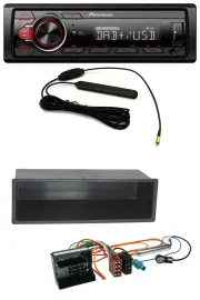 Pioneer MP3 DAB 1DIN AUX USB Autoradio für Peugeot 207 307 Expert Partner