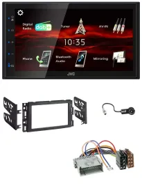 Автомагнитола JVC 2DIN, DAB, Bluetooth, USB, MP3 для Buick Enclave (2008–2012), Lucerne 200