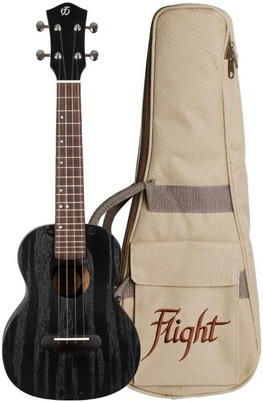 Укулеле FLIGHT DUC400 Ash Black концерт, черный