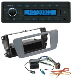 VDO AUX Bluetooth USB MP3 Autoradio für Seat Ibiza (ab 08) conemaragrau