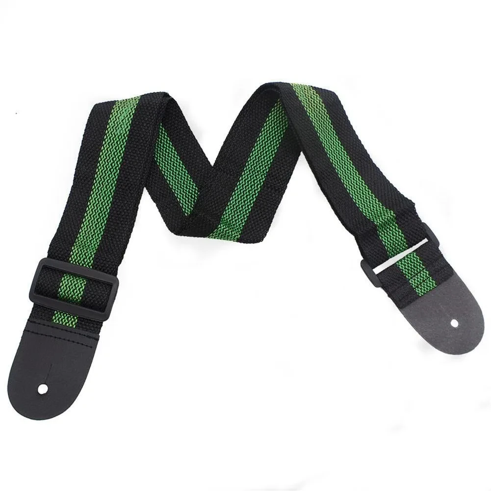 Ремень для гитары ROCKET LS-006-GR Black Green