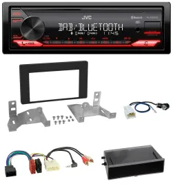 Автомагнитола для Toyota Aygo AB7 JVC Bluetooth USB DAB MP3 (с 2022) матовый чёрный