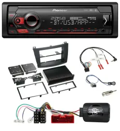 Pioneer Lenkrad USB DAB Bluetooth Autoradio für Mazda 3 2009-2013 analog