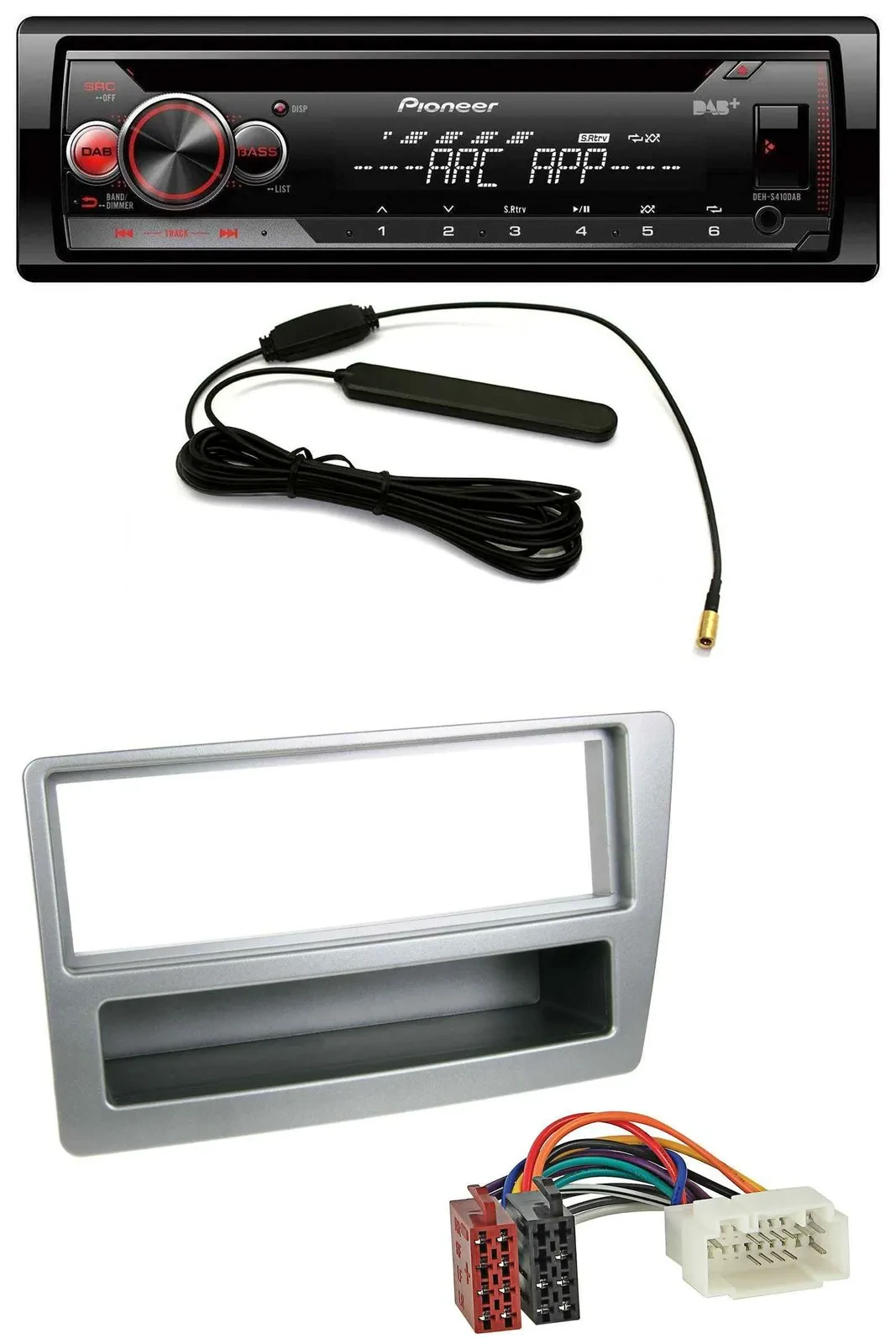 Pioneer CD USB AUX DAB MP3 Autoradio für Honda Civic 04-06 silber autom. Klima