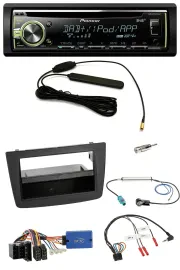 Автомагнитола для Alfa Romeo Mito 2013–2018 Pioneer MP3 USB CD DAB, поддержка управления на руле, ISO, черная