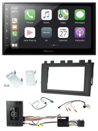 Pioneer Lenkrad Bluetooth DAB 2DIN USB Autoradio für VW Polo ab 2018 MIB II Info