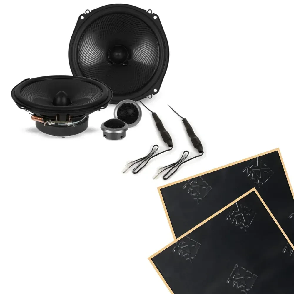 Пассивная акустическая система для автомобиля Kenwood KFC-XP184C 6.5", компонентная, 160W RMS (набор) с шумоизоляцией