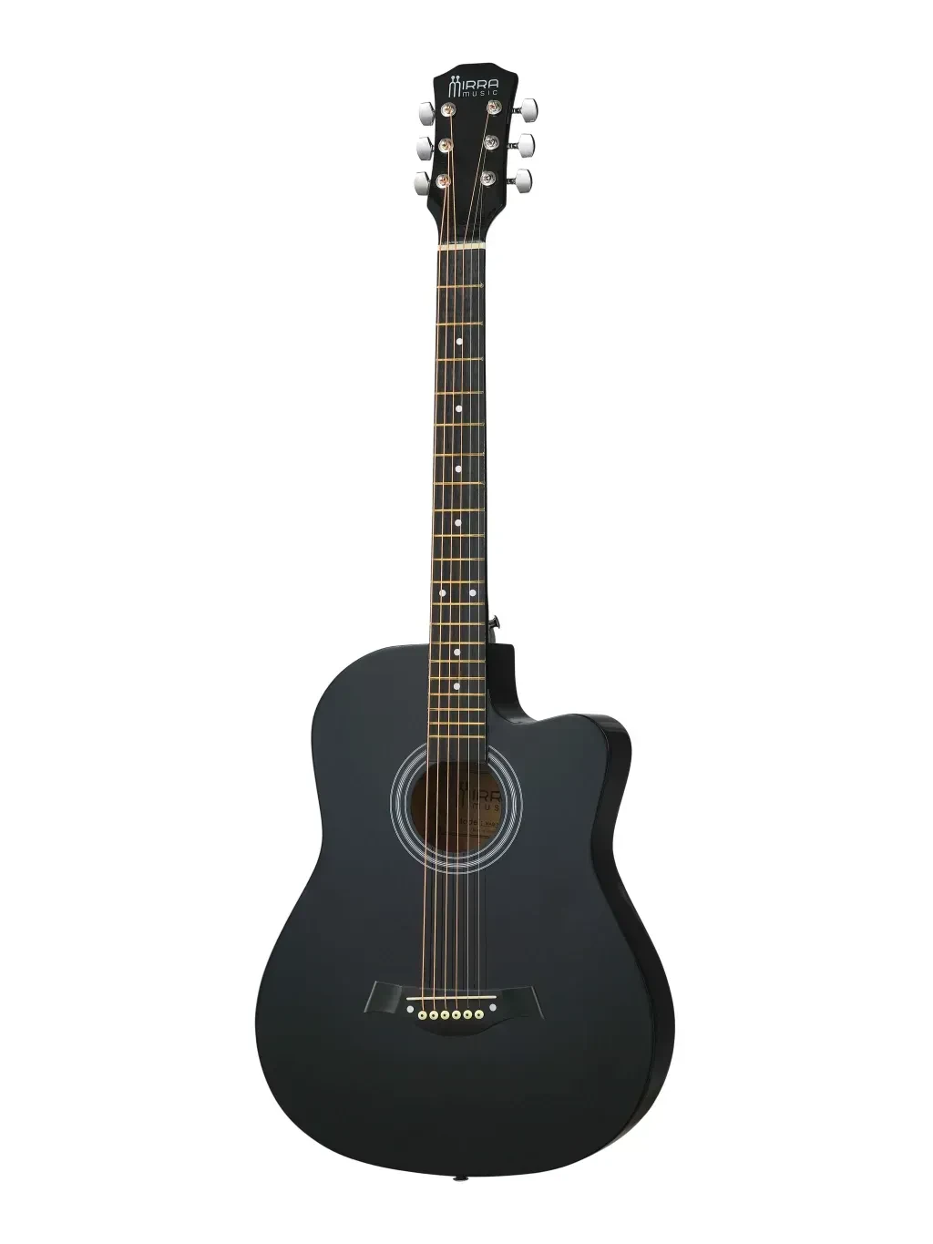 Акустическая гитара Mirra MAG-39C-BLK с вырезом, черная