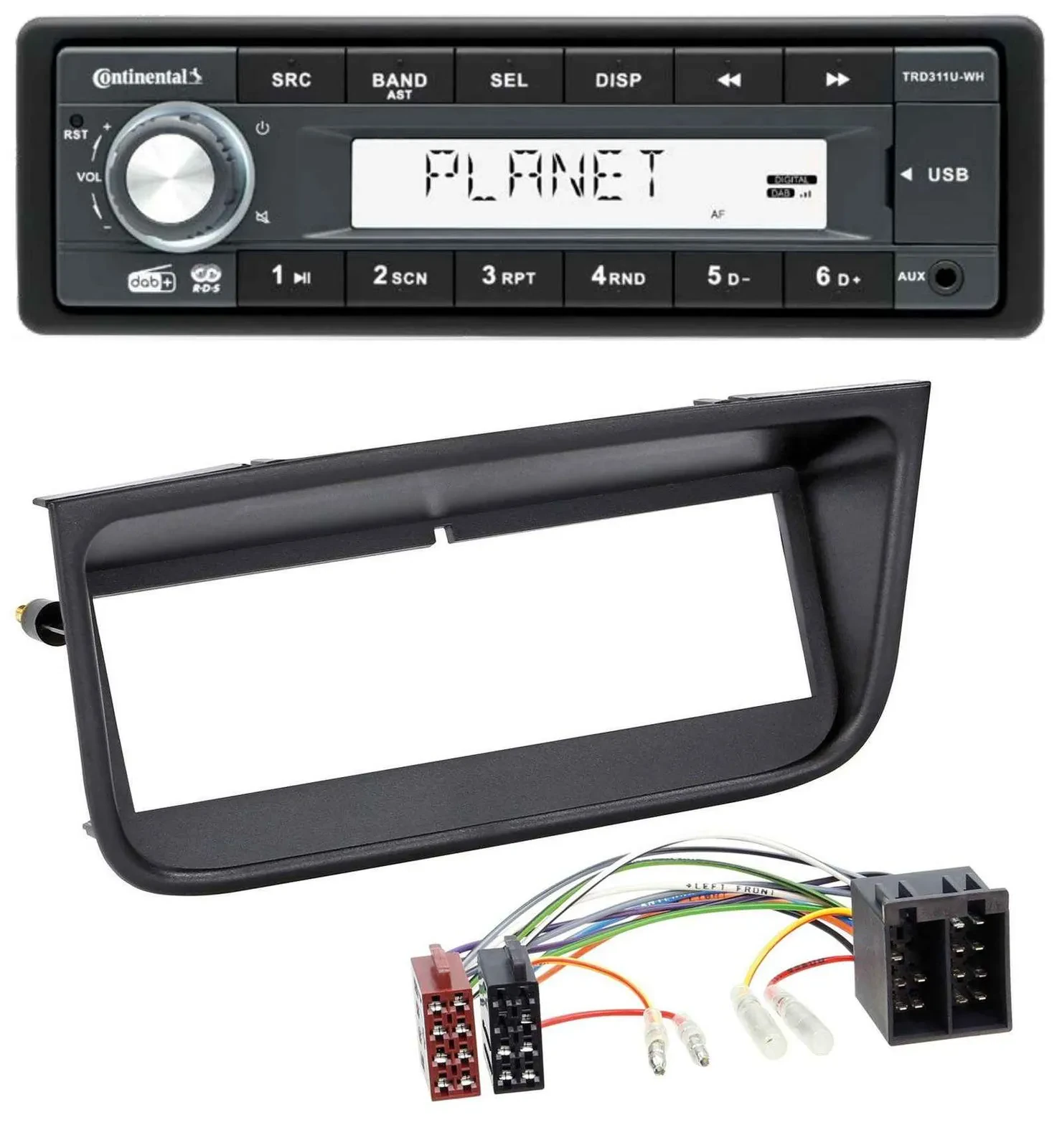 Continental MP3 AUX USB DAB 1DIN Autoradio für Peugeot 406