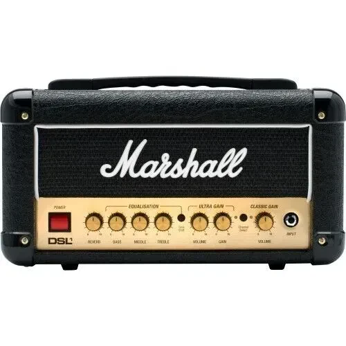 Б/У Усилитель для электрогитары Marshall DSL1HR ламповый, голова, 1 Вт, 2 канала, реверб, петля эффектов, эмулированный выход, аттенюация до 0,1 Вт