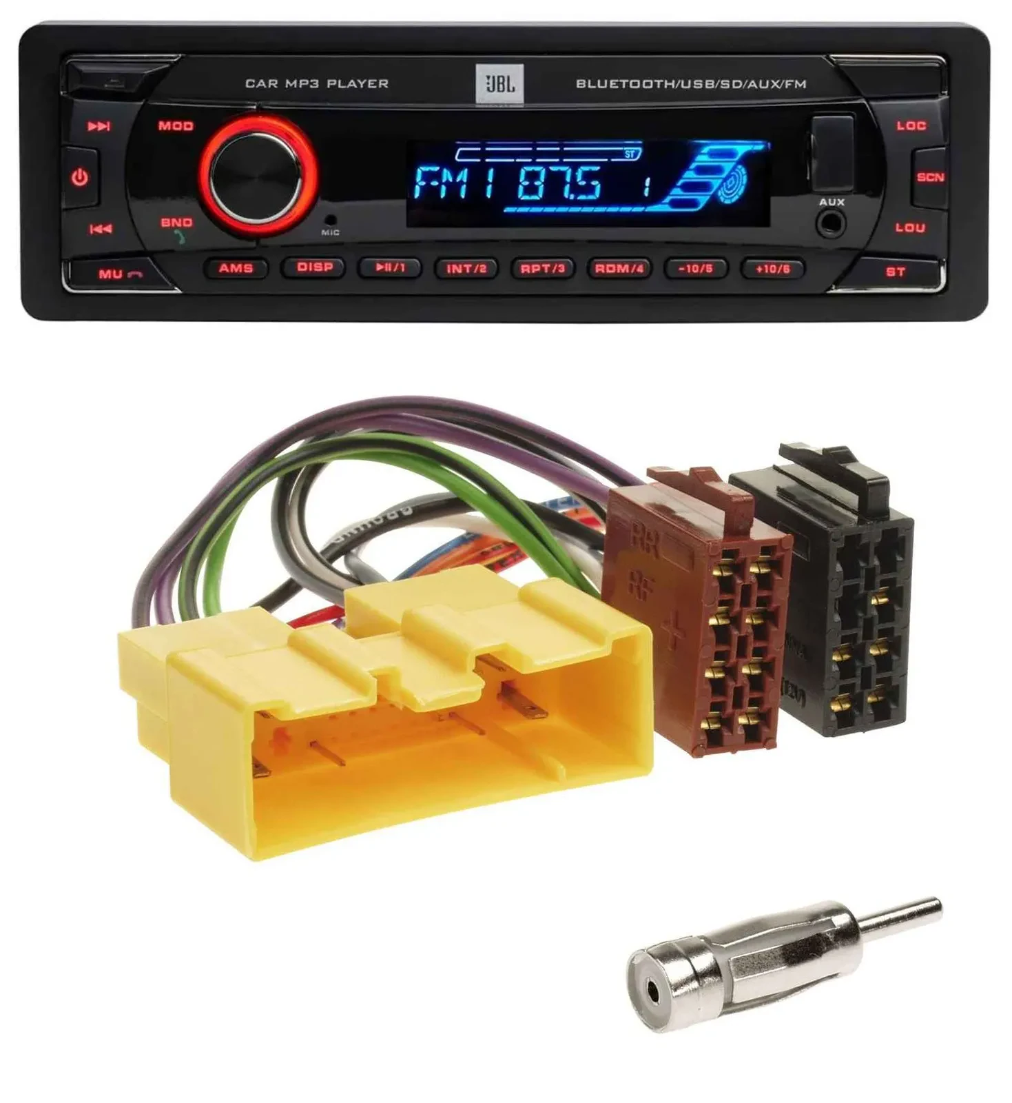 JBL AUX MP3 USB Bluetooth SD Autoradio für Mazda MX-5 (2000-2005)