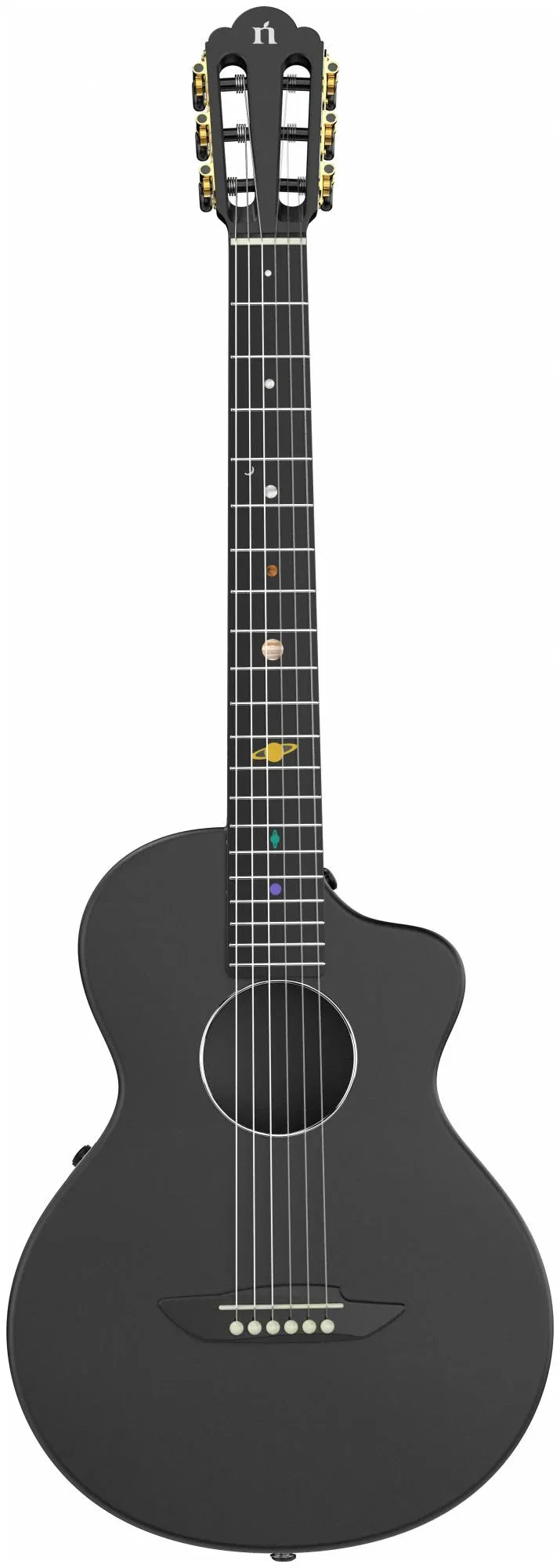 Классическая трансакустическая гитара Natasha COSMOS NSX Cosmic Black