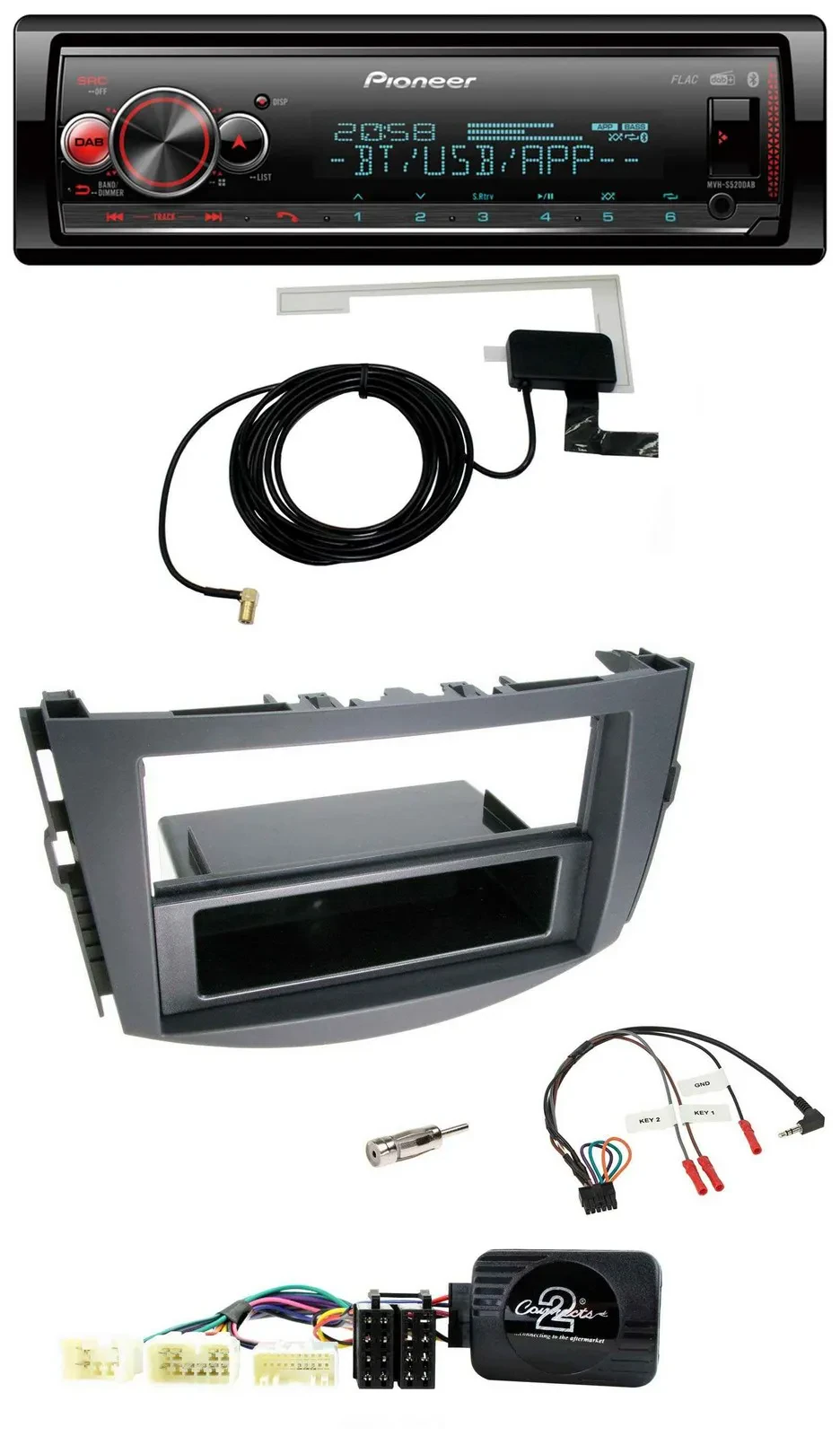 Pioneer Bluetooth DAB USB Lenkrad Autoradio für Toyota RAV-4 2006-2011