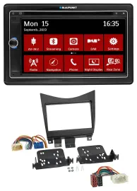 Автомагнитола Blaupunkt 2DIN, Bluetooth, DAB, USB, DVD, MP3 для Honda Accord 2002–2008, черный