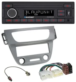 Blaupunkt MP3 AUX USB 1DIN Autoradio für Renault Megane 3 (12-14) - grau