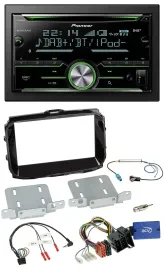 Pioneer Bluetooth Lenkrad DAB 2DIN USB CD Autoradio für Alfa Giulietta ISO 2013-