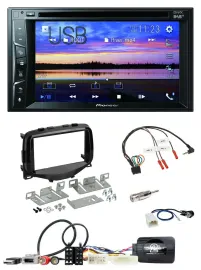 Pioneer Bluetooth 2DIN USB DVD DAB Lenkrad Autoradio für Toyota Aygo 2014-2021