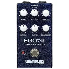 Педаль эффектов для электрогитары Wampler Ego 76 Compressor Effects Pedal Blue Sparkle