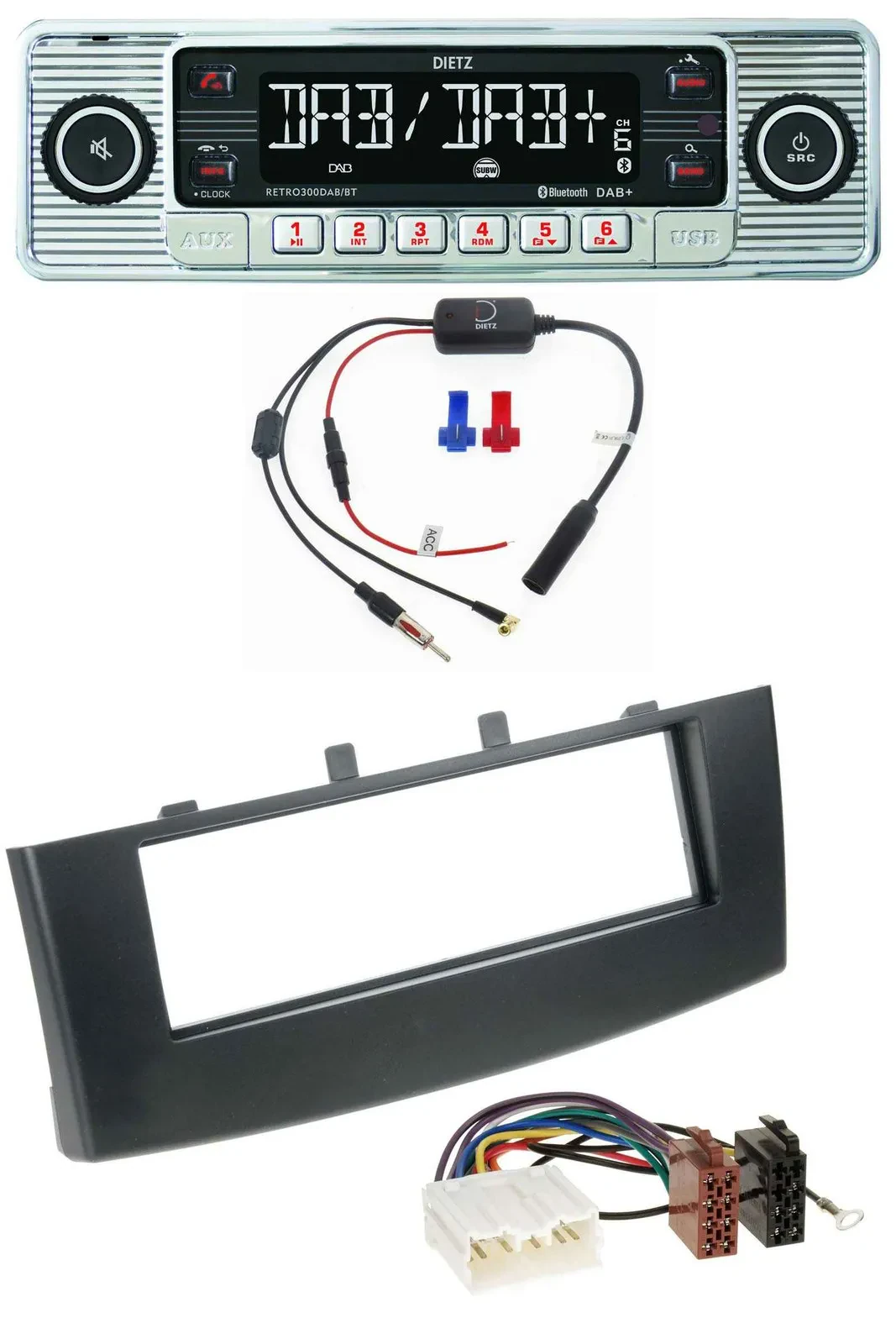 Dietz DAB USB MP3 Bluetooth Autoradio für Mitsubishi Colt (ab 2009)