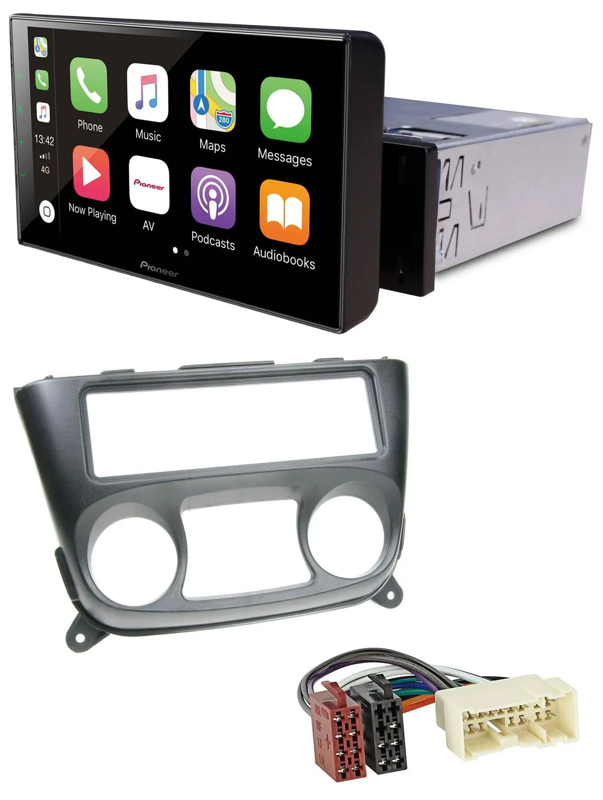 Автомагнитола для Nissan Almera N16 (с 2000) Pioneer Bluetooth, MP3, DAB, USB