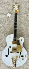 Gretsch Falcon™ Hollow Body with Bigsby® and Gold Hardware, Ebony board, Whit