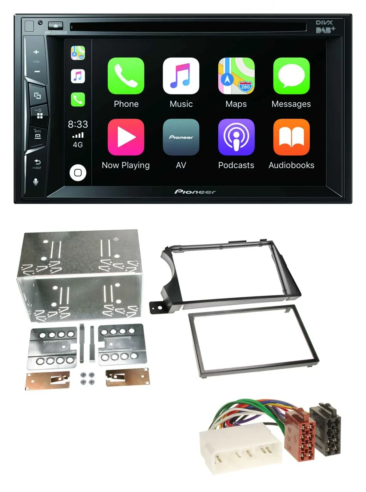 Pioneer MP3 USB DVD Bluetooth DAB 2DIN Autoradio für SSangYong Actyon Kyron 2006