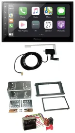 Pioneer USB MP3 2DIN Bluetooth DAB Autoradio für Porsche Cayenne 2007-2010