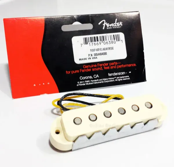 Genuine Fender '62 USA Aged White Jaguar Bridge Guitar Pickup - 005-4494-049