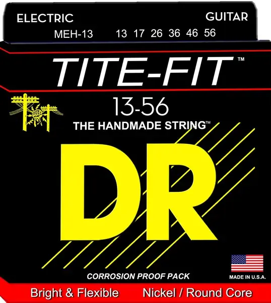 Струны для электрогитары DR Strings MEH-13 Tite-Fit 13-56