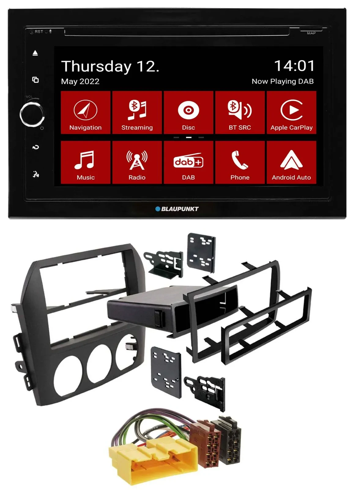 Blaupunkt MP3 DVD Bluetooth DAB 2DIN USB Autoradio für Mazda MX 5 NC 2005-2008