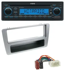 VDO AUX MP3 1DIN CD USB Autoradio für Honda Civic 01-03 silber man. Klima.