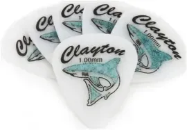 Медиатор CLAYTON SH100/6 1.00 мм, белый (набор, 6 шт.)