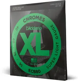 Струны для бас гитары D'Addario Chromes ECB80 40-95