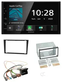 Kenwood Bluetooth MP3 DAB USB 2DIN Autoradio für Opel Corsa C Signum Vectra B ab