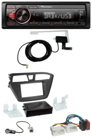 Автомагнитола Pioneer 1-DIN MP3 DAB USB AUX для Hyundai i20 (2014–2020)