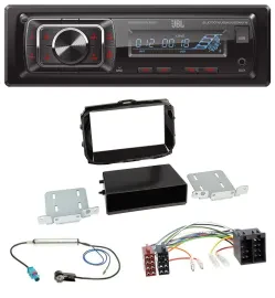 JBL SD AUX MP3 USB Bluetooth Autoradio für Alfa Giulietta ab 2013 ISO piano-schw